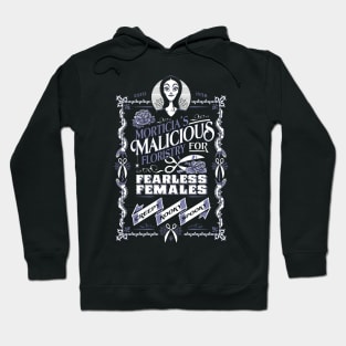 Morticia's Malicious Floristry - Creepy Cute Goth Girl Hoodie